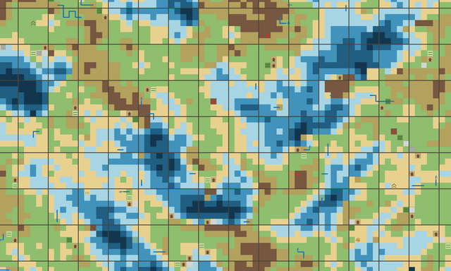 A stretch of a painted map, shared online